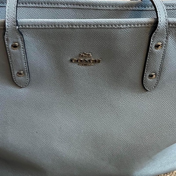 Light Blue Used Coach Purse - Picture 9 of 9